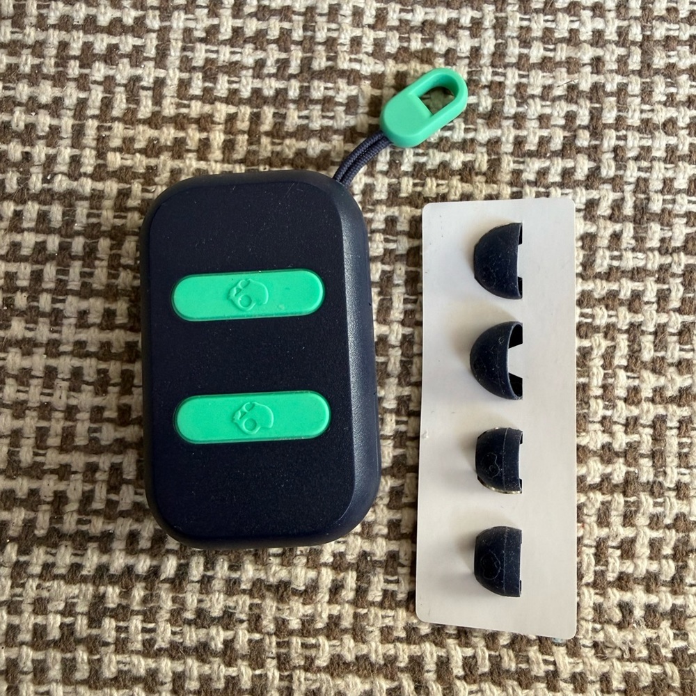 Black and Green Wireless Headset